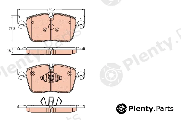 TRW GDB2145 — Brake Pad Set, disc brake