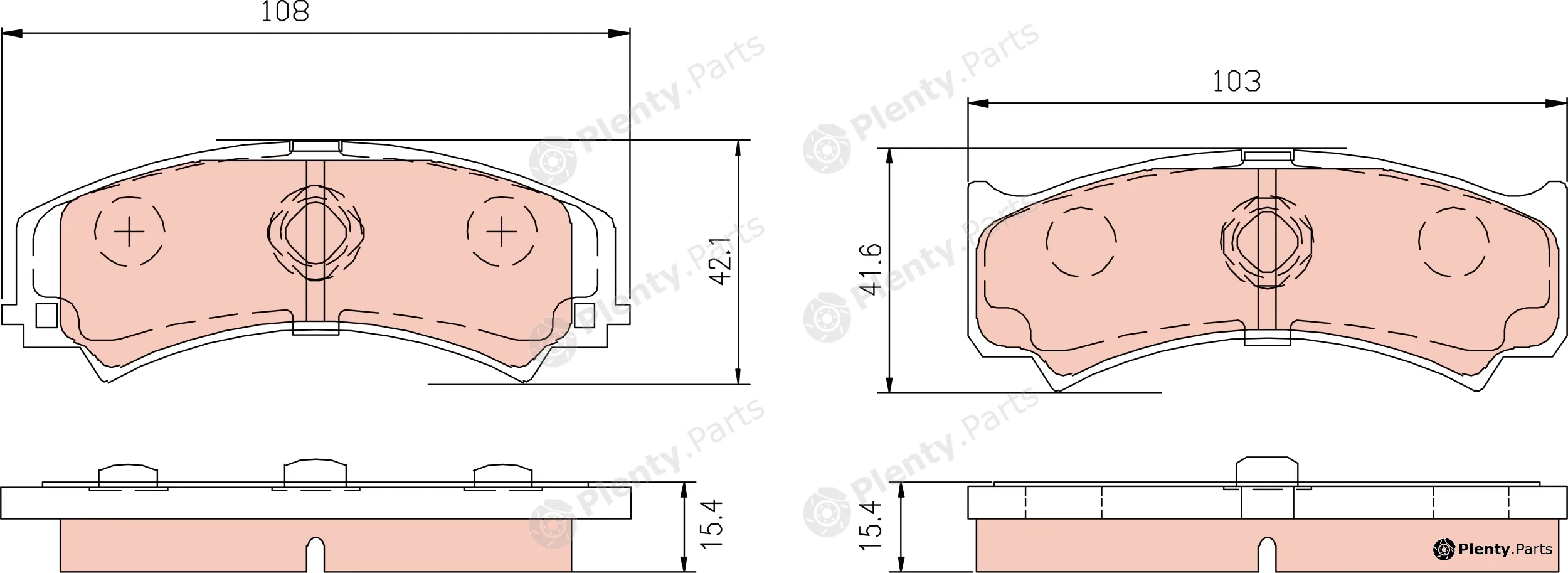TRW GDB3048 — Brake Pad Set, disc brake