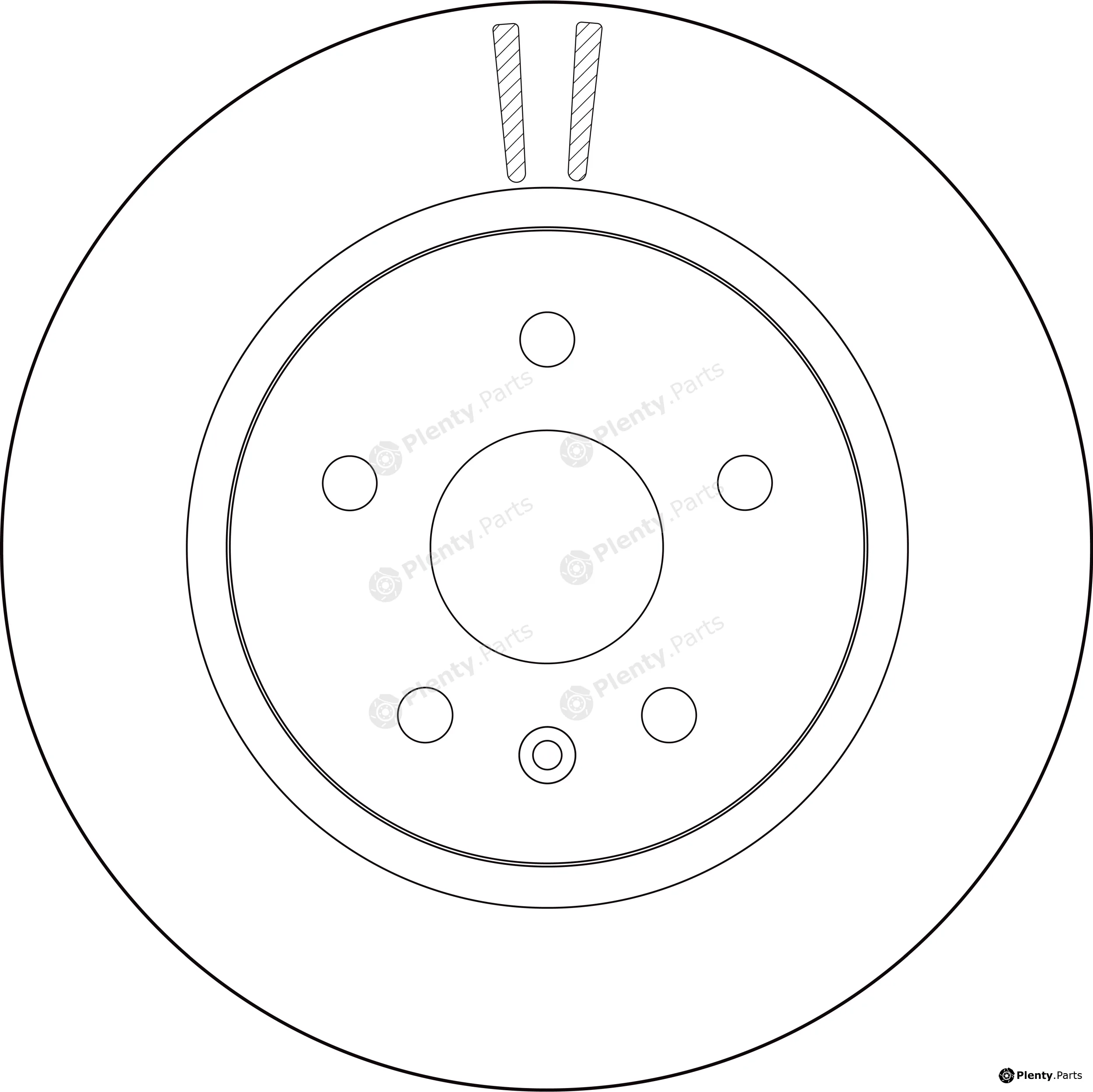 TRW DF8655S — Brake Disc