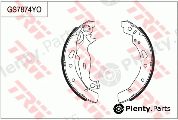 TRW GS7874 — Brake Shoe Set, parking brake