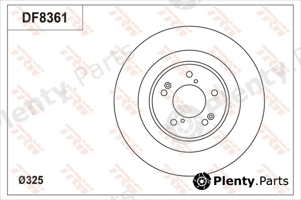 TRW DF8361S — Brake Disc
