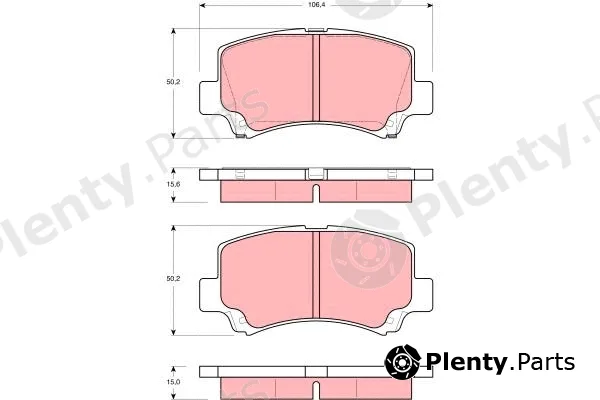 TRW GDB3221 — Brake Pad Set, disc brake