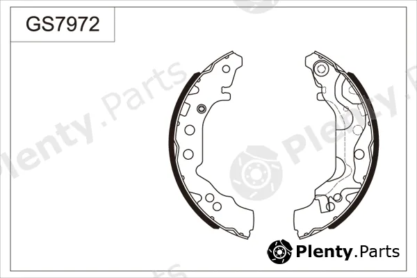 TRW GS7972 — Brake Shoe Set