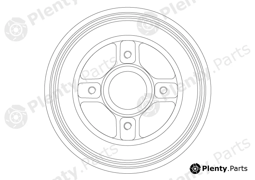 TRW DB4558MR — Brake Drum