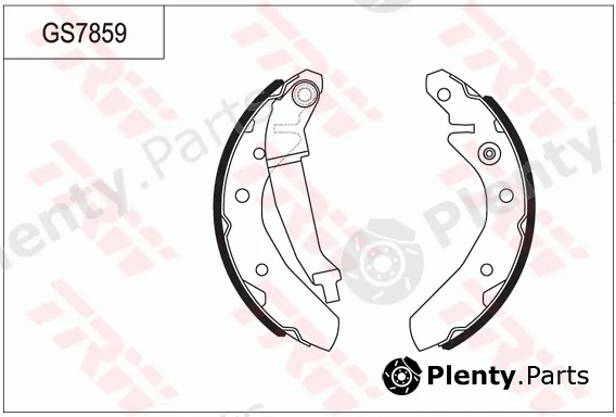 TRW GS7859 — Brake Shoe Set