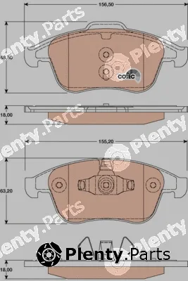 TRW GDB1808 — Brake Pad Set, disc brake COTEC