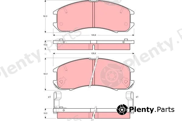 TRW GDB981 — Brake Pad Set, disc brake