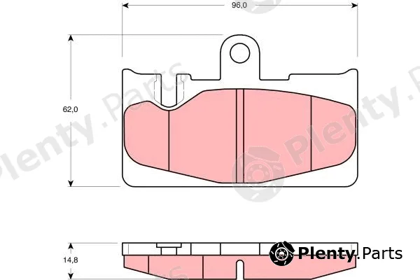 TRW GDB3323 — Brake Pad Set, disc brake