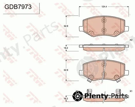 TRW GDB7973 — Brake Pad Set, disc brake