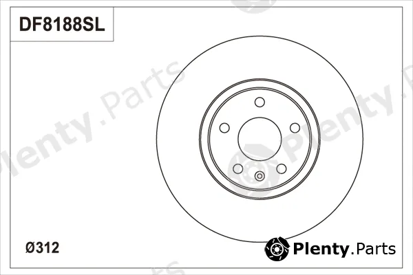 TRW DF8188SL — Brake Disc SPS