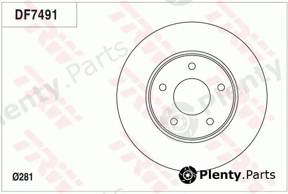 TRW DF7491 — Brake Disc