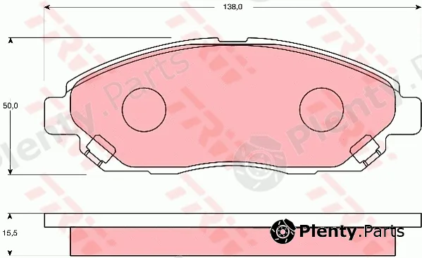 TRW GDB7166 — Brake Pad Set, disc brake