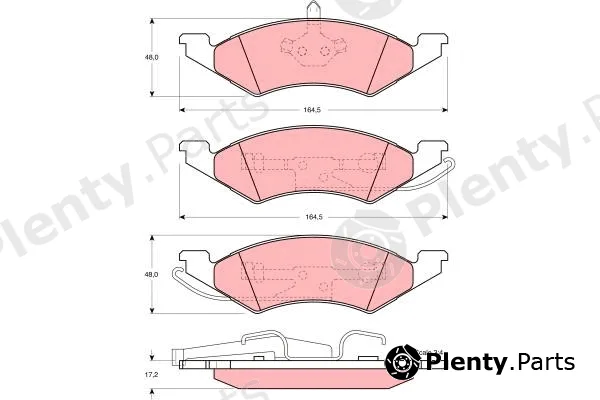 TRW GDB4011 — Brake Pad Set, disc brake