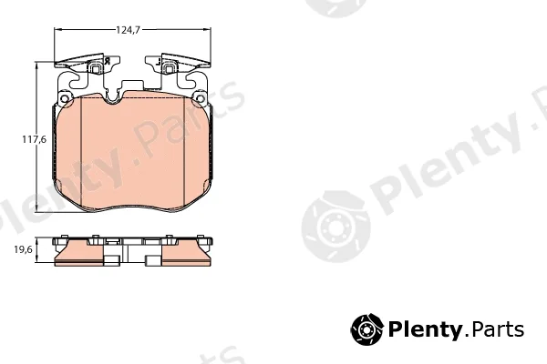 TRW GDB2147 — Brake Pad Set, disc brake