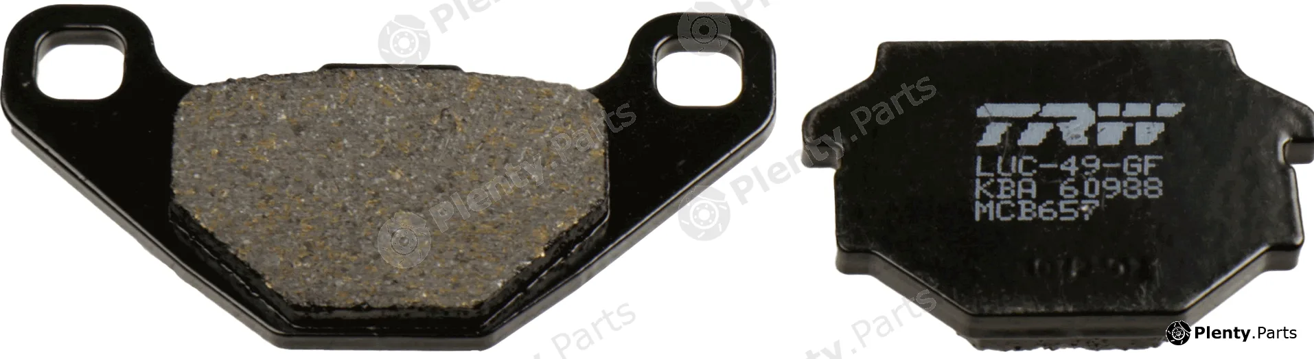TRW MCB657 — Brake Pad Set, disc brake Organic Allround