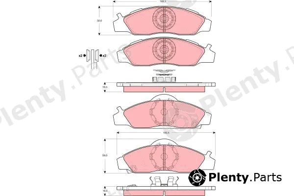 TRW GDB3281 — Brake Pad Set, disc brake