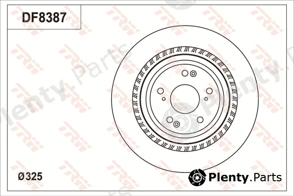 TRW DF8387S — Brake Disc