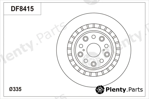 TRW DF8415S — Brake Disc
