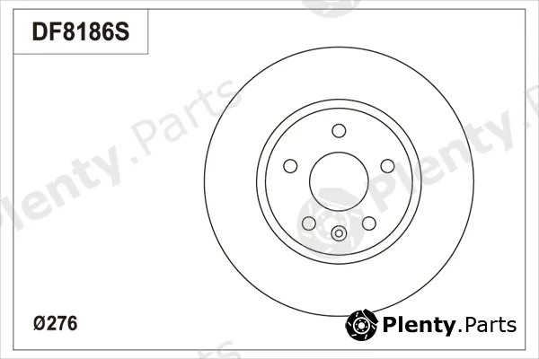 TRW DF8186S — Brake Disc