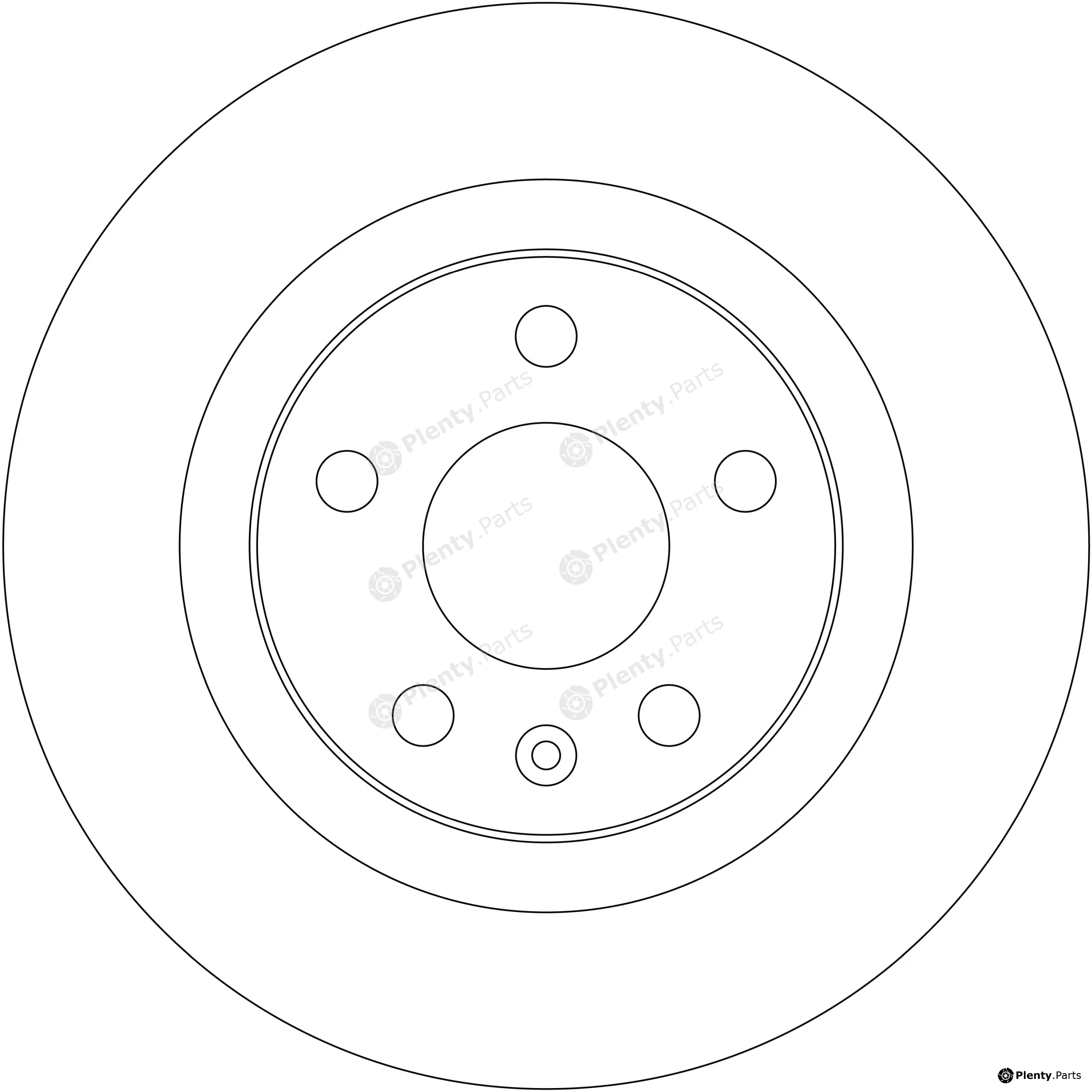 TRW DF8615S — Brake Disc