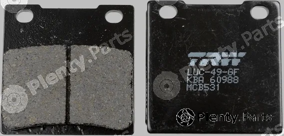 TRW MCB531 — Brake Pad Set, disc brake Organic Allround