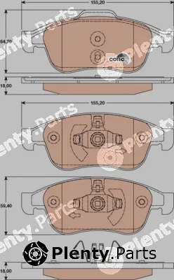 TRW GDB1789 — Brake Pad Set, disc brake COTEC