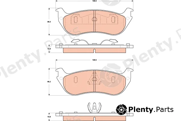 TRW GDB4132 — Brake Pad Set, disc brake