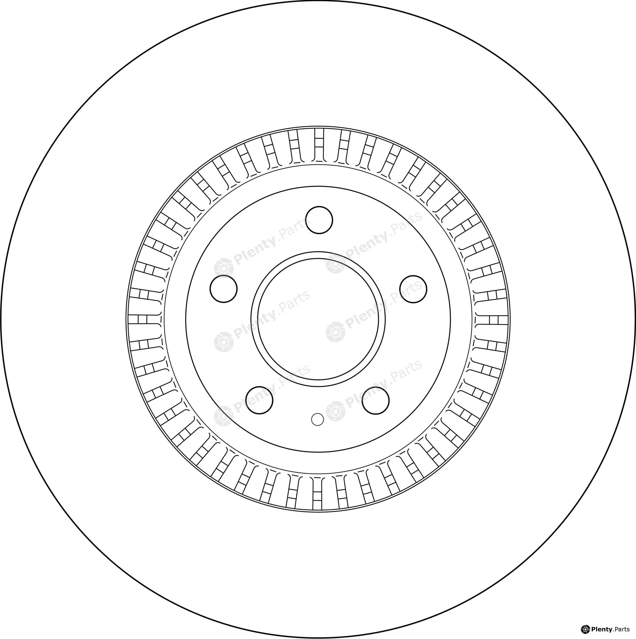 TRW DF8037SL — Brake Disc SPS
