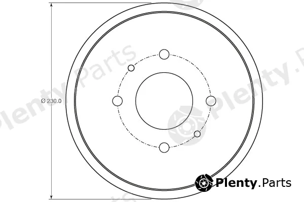 TRW DB4443 — Brake Drum
