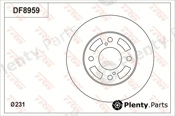 TRW DF8959 — Brake Disc