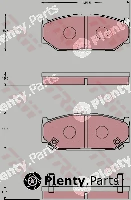 TRW GDB7691 — Brake Pad Set, disc brake