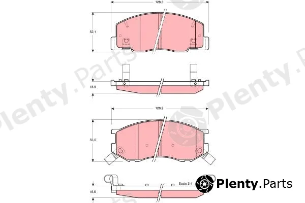 TRW GDB3157 — Brake Pad Set, disc brake