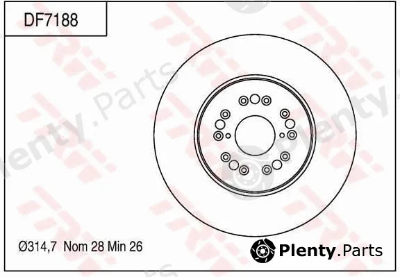 TRW DF7188 — Brake Disc