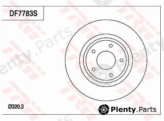 TRW DF7783S — Brake Disc