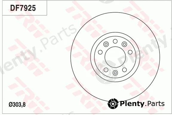 TRW DF7925 — Brake Disc