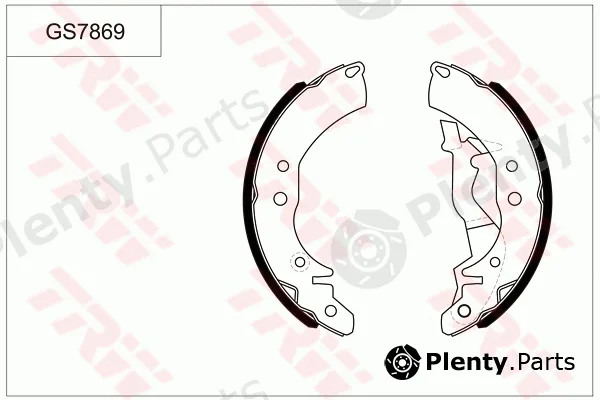 TRW GS7869 — Brake Shoe Set