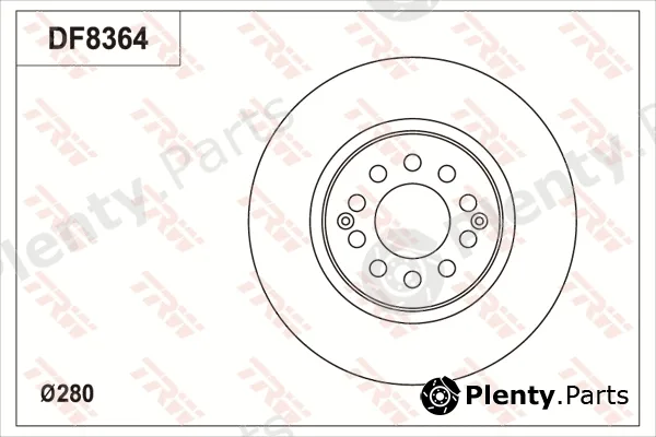 TRW DF8364S — Brake Disc