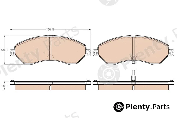 TRW GDB3564 — Brake Pad Set, disc brake