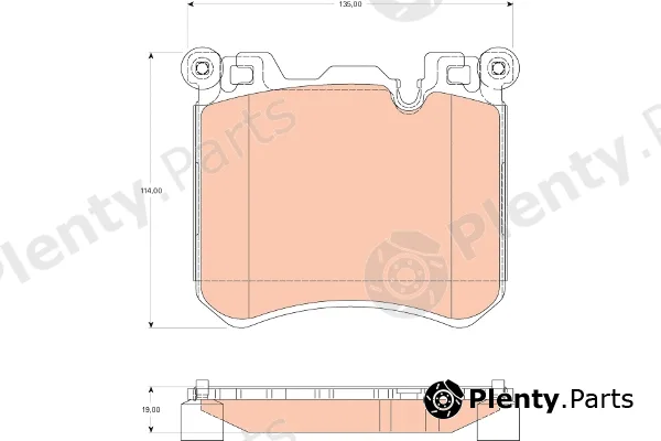 TRW GDB1826 — Brake Pad Set, disc brake