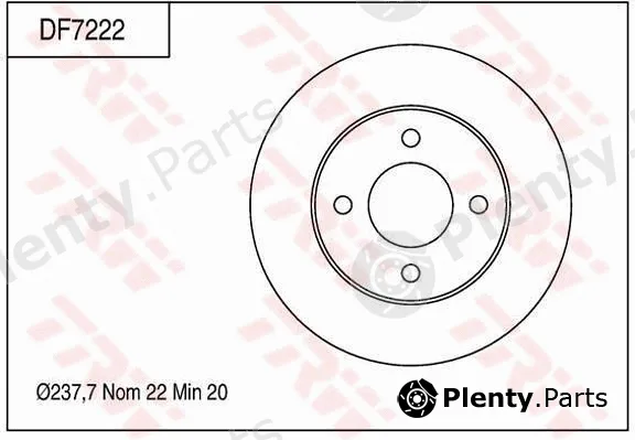 TRW DF7222 — Brake Disc