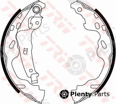 TRW GS8480 — Brake Shoe Set