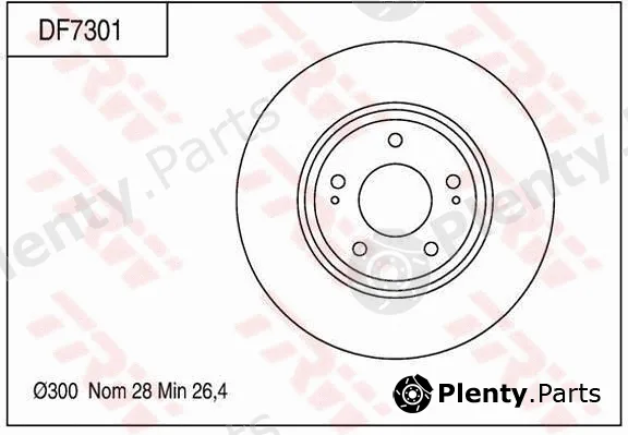 TRW DF7301 — Brake Disc