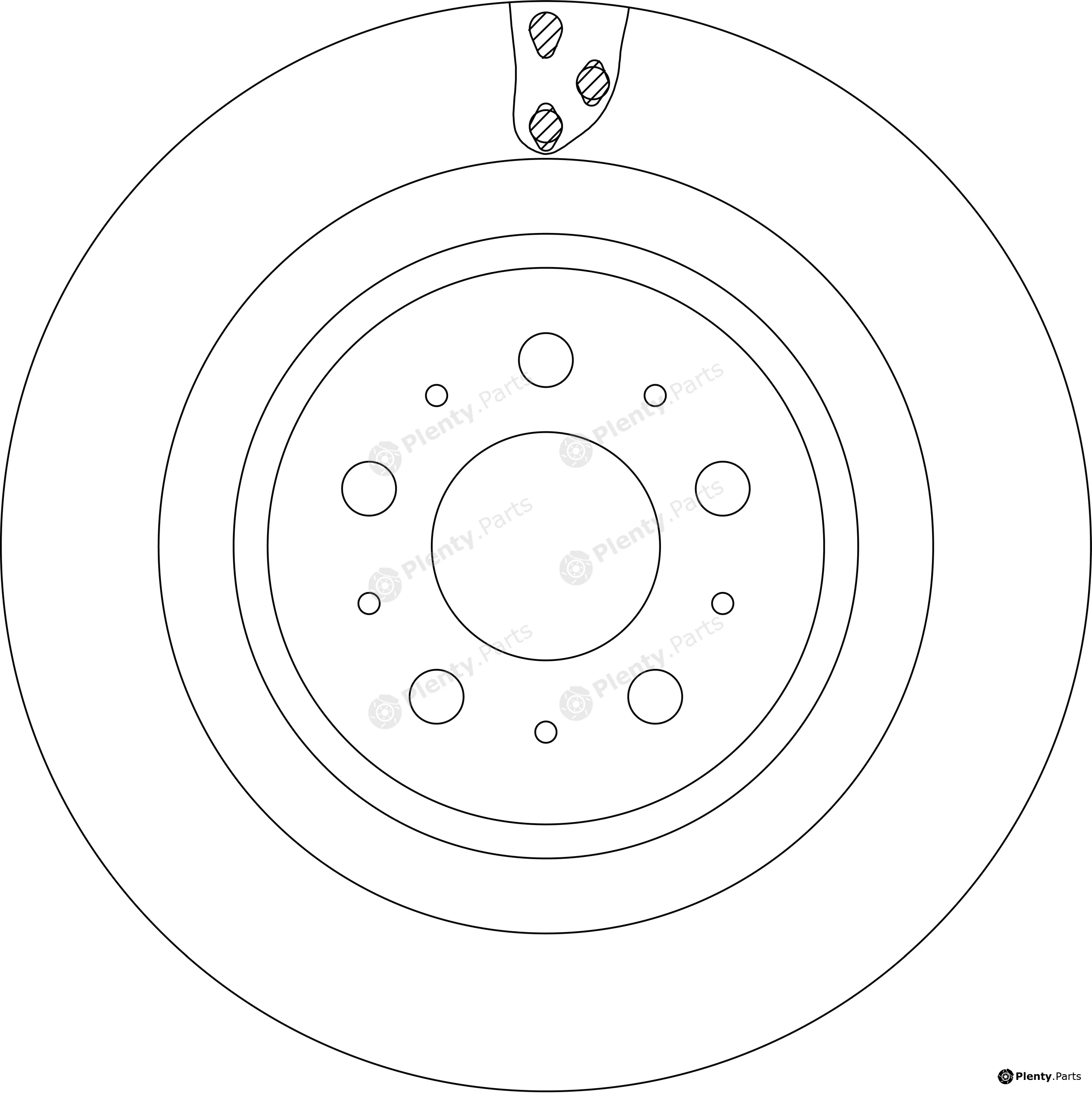 TRW DF8663S — Brake Disc