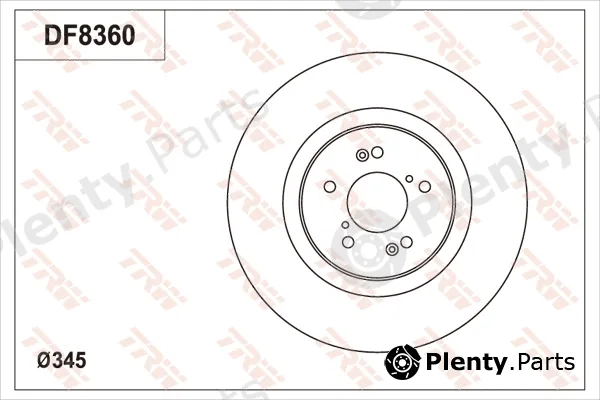 TRW DF8360S — Brake Disc