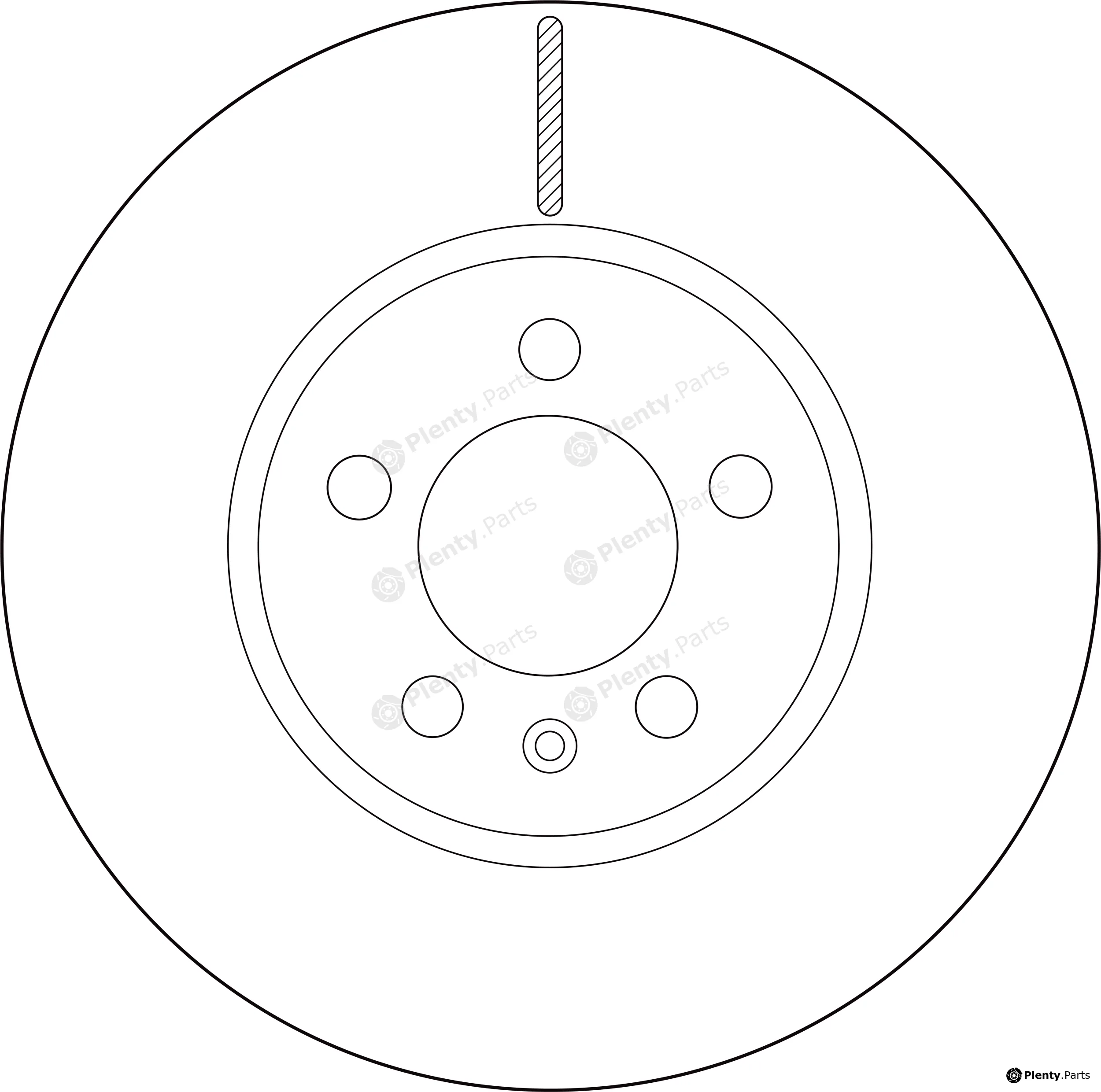 TRW DF8659S — Brake Disc