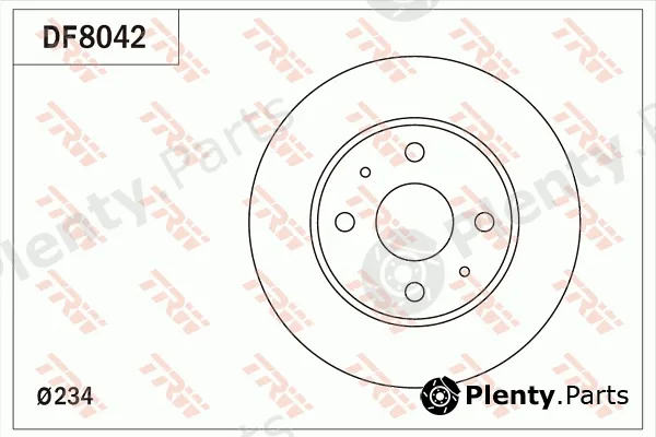 TRW DF8042 — Brake Disc