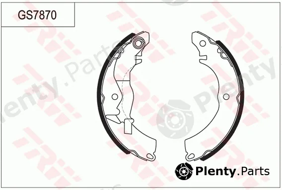 TRW GS7870 — Brake Shoe Set