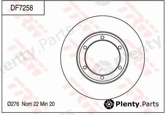 TRW DF7258 — Brake Disc