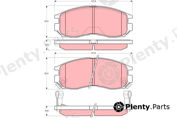 TRW GDB3133 — Brake Pad Set, disc brake