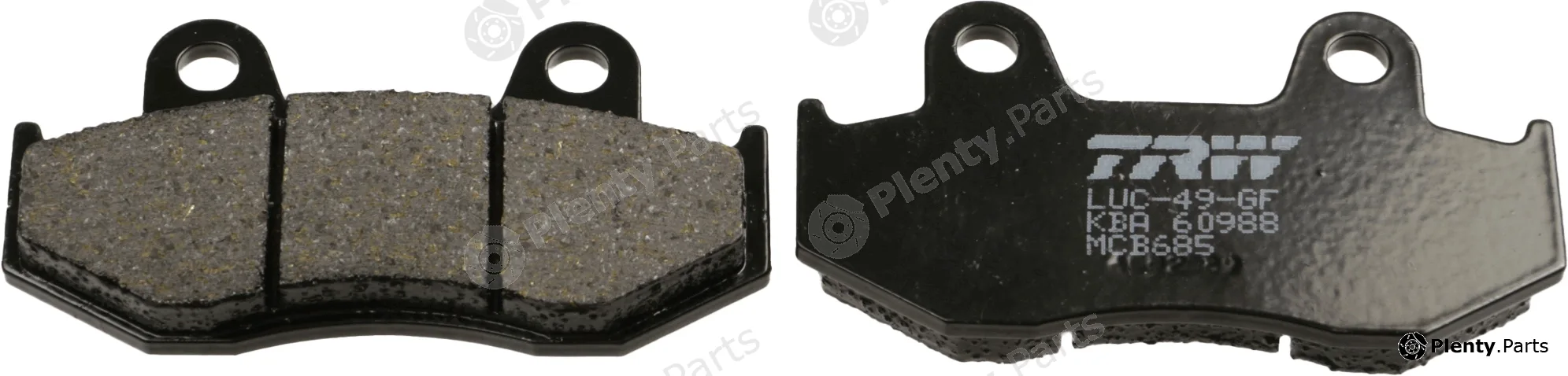 TRW MCB685 — Brake Pad Set, disc brake Organic Allround